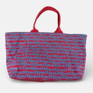 Kitson LA Red and Blue Tote